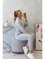 Šedá mikina s kapucňou