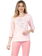 Dámske pyžamo 671 ružové - REGINA Dámske pyžamo 671 ružové - REGINA