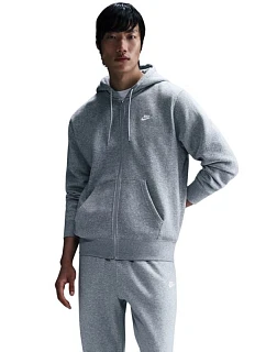 Pánska mikina Nike Club BB FZ Hoodie, sivá, FN3861 063, 2XL