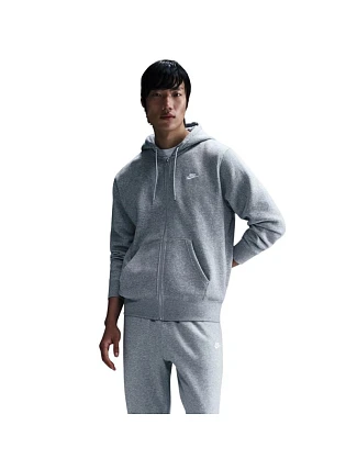 Pánska mikina Nike Club BB FZ Hoodie, sivá, FN3861 063, 2XL