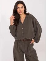 IT KS košeľa 233607.63 tmavá khaki