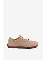 Dámske semišové kožené tenisky Barefoot Zazoo N1243 Beige Dámske semišové kožené tenisky Barefoot Zazoo N1243 Beige