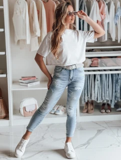 Dámske džínsové nohavice FASHIONIX modré FashionStreet UY2708