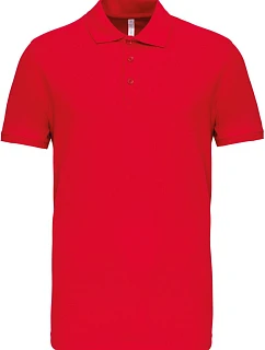 Kariban K 239 Pánske elastické polo tričko z piké 20.K239 červené