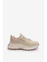 Sneakersy Damskie HI-POLY SYSTEM Big Star NN274A105 Beżowe