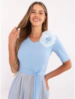 LK SK 506551 šaty.76P svetlo modrá