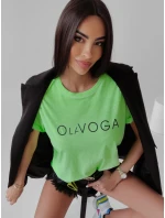 Dámske tričko 277745 neónovo zelené - Ola Voga