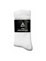 Futbalové tréningové ponožky SELECT white short 3-pack
