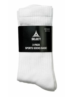 Futbalové tréningové ponožky SELECT white short 3-pack