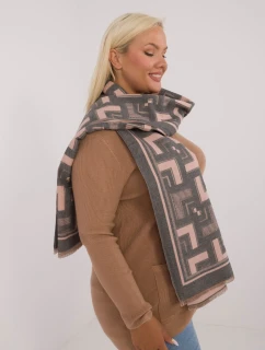 Šál AT SZ 23158.32 sivo-ružový