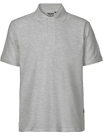 Neutral O 20080 Pánske polo tričko z bio bavlny 77.2080, športovo šedé