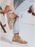 FashionStreet béžové dámske tenisky ZY1067 FashionStreet béžové dámske tenisky ZY1067