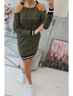 Kaki šaty Tres Chic