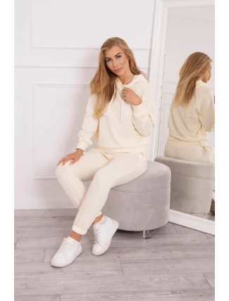 Tepláková súprava s kapucňou ecru Tepláková súprava s kapucňou ecru