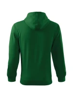 Trendy mikina na zips pánska fľaša zelená