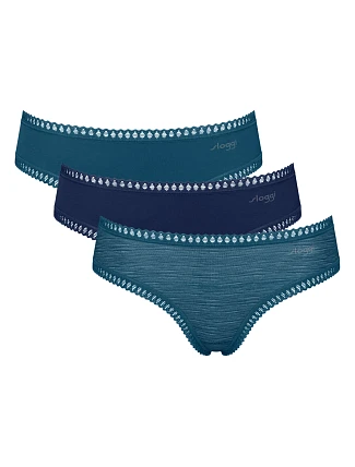 Dámske nohavičky GO Crush Hipster C3P – Turquoise – tyrkysová M024 – SLOGGI Dámske nohavičky GO Crush Hipster C3P – Turquoise – tyrkysová M024 – SLOGGI