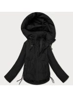 Dámska prechodná prešívaná bunda s kapucňou S'West black (B8297-1) Dámska prechodná prešívaná bunda s kapucňou S'West black (B8297-1)