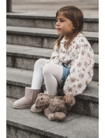 Dziecięce Ocieplane Botki Śniegowce Jasnobeżowe Gooby