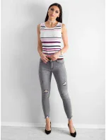 Dámsky top AT TP 5038.28P biely a ružový