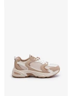 Béžové dámske tenisky športové topánky Kildia
