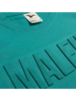 Heavy new - Tričko s horúcou pečiatkou unisex smaragd