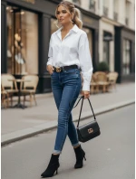 Dámske džínsové nohavice DIVETTI tmavomodré FashionStreet UY2252