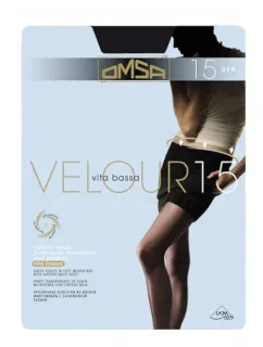 Dámske pančuchové nohavice Omsa Velour 15 deň XL