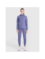 Dámska tréningová mikina s kapucňou regular rýchloschnúca 4F 4FRSS25TFSWF467-32S