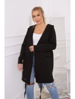 Zateplená bunda s kapucňou čierna Zateplená bunda s kapucňou čierna