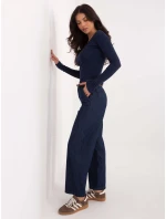 Nohavice D80038BB62630D311 navy blue