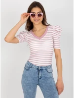 Blúzka FN BZ 4591.06P bielo-ružová