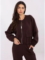 Mikina MJ BL H5034.19 tmavohnedá