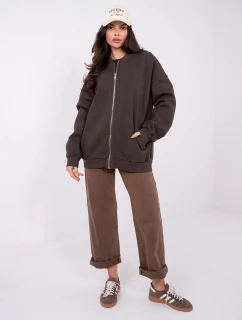 WT BL mikina A1454.84 tmavohnedá