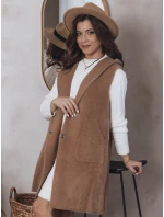 Dámska vesta ARTEMI camel FashionStreet TY4104 Dámska vesta ARTEMI camel FashionStreet TY4104