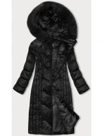 Dlhá zimná bunda slim-fit black S'west (B8201-1) Dlhá zimná bunda slim-fit black S'west (B8201-1)
