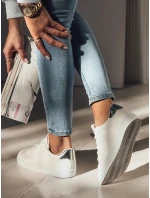 Dámske strieborné tenisky SHINMOVE FashionStreet ZY0527 Dámske strieborné tenisky SHINMOVE FashionStreet ZY0527