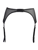 Dámsky sexy podväzkový pás Bell V-5132 Black with silver - Axami