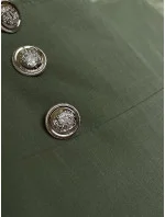 Elegantné široké dámske nohavice v khaki farbe (33575) Elegantné široké dámske nohavice v khaki farbe (33575)