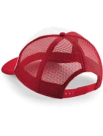 Beechfield B 645 5-panelová čiapka Vintage Trucker 53.0645 klasická červená/biela Beechfield B 645 5-panelová čiapka Vintage Trucker 53.0645 klasická červená/biela
