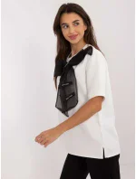 Blúzka LK BZ 509621 3.54 bielo-čierna
