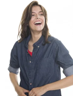 Big Star Košeľa s dlhým rukávom 145676 Dark Jeans-603