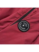 Vínová dámska bunda (BR8002-27)