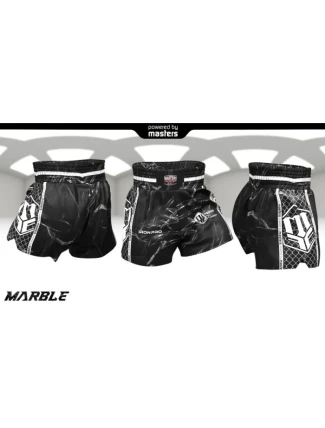 MASTERS ST-MARBLE tréningové šortky čierne