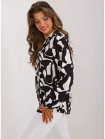 Blúzka D73771M11186A čierna a biela