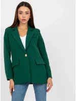 Dámska bunda DHJ MA 15556 tmavo zelená