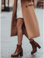 Dámske hnedé čižmy na podpätku FashionStreet ZY1306 Dámske hnedé čižmy na podpätku FashionStreet ZY1306