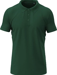 Stedman Stretch Polo – Pánske elastické polo tričko z hrubej bavlny typu piqué 05.9640, fľaškovozelená