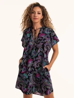 Štýl Sola šaty 8144 čierne - RosaFaia