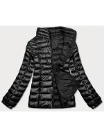 Ľahká čierna prešívaná dámska bunda (5M706-392)