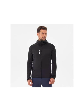 Bunda MILLET M Fusion Grid Hoodie, čierna Bunda MILLET M Fusion Grid Hoodie, čierna